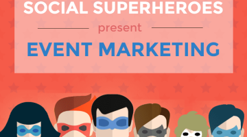 Event marketing social media infographic