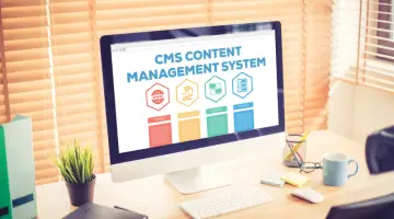 CMS Content Management System concept