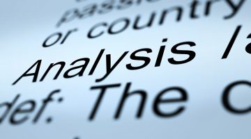 Analysis Definition Closeup Shows Probing Study Or Examining