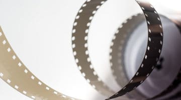 film reel uncurling
