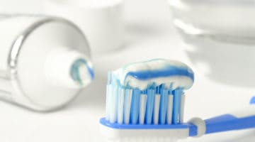 Toothpaste and toothbrush