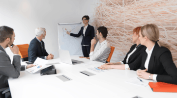 business people having a group management meeting