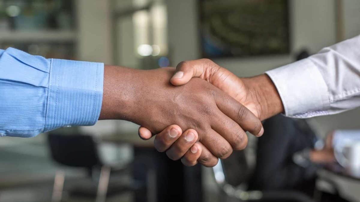Businessman handshaking