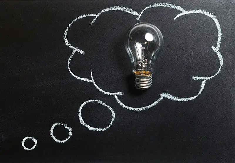 starting a business business - though idea innovation imagination lightbulb