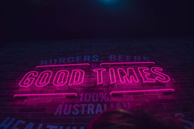building signage - good times made in Australia