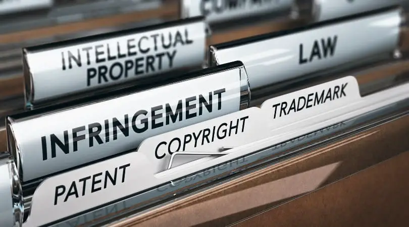 Patents, copyrights and trademarks documents in hanging files