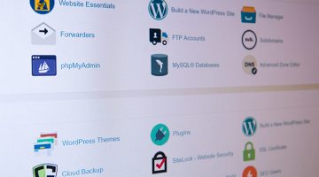 icons cpanel web hosting