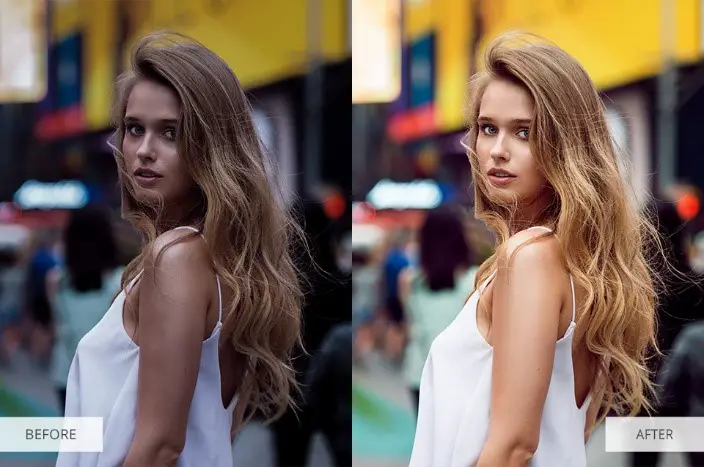 Pro Lightroom Presets for Portraits-Before and After