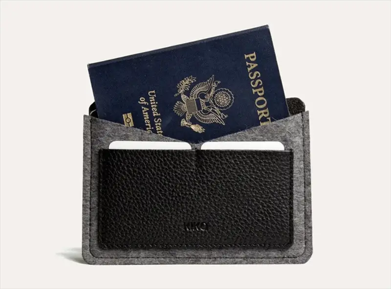 Kiko Leather Passport Holder