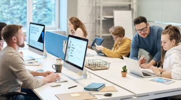 Group of people working in the office