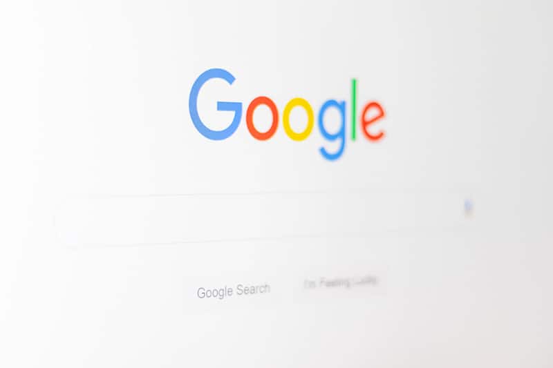 Google logo on the screengrab