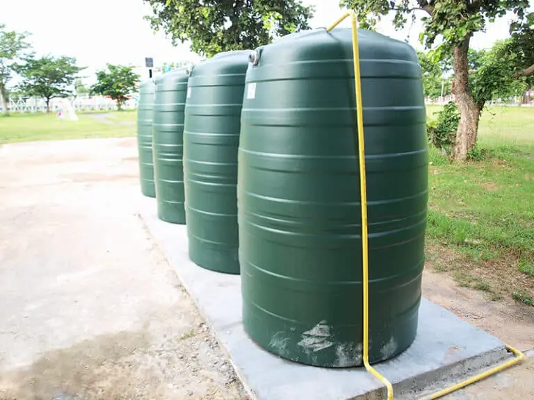 preparing water storage containers