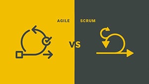Agile vs Scrum illustration