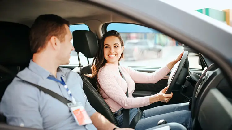 Male auto instructor