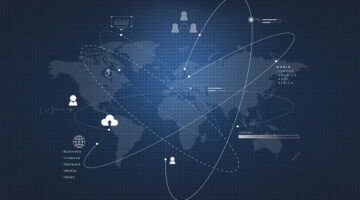 World Map Connection Social Media Technology