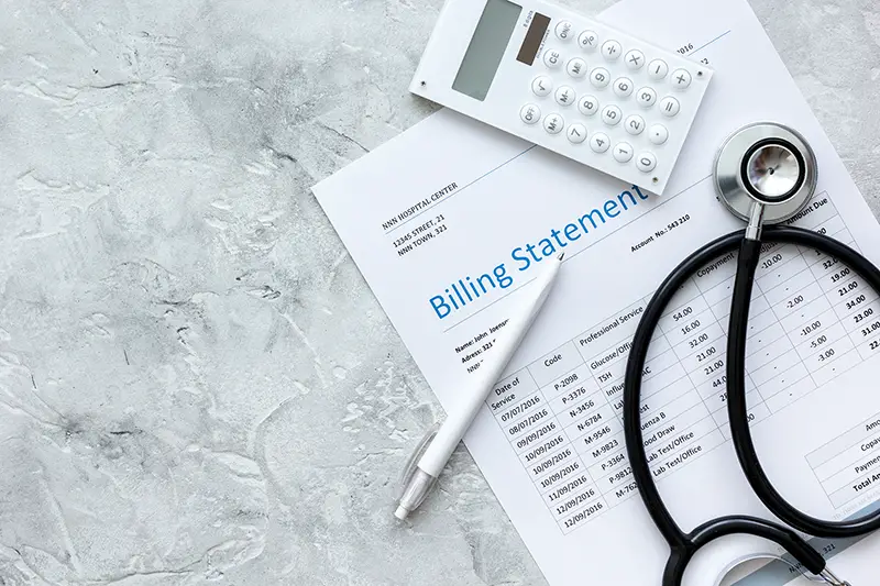Billing statement medical service