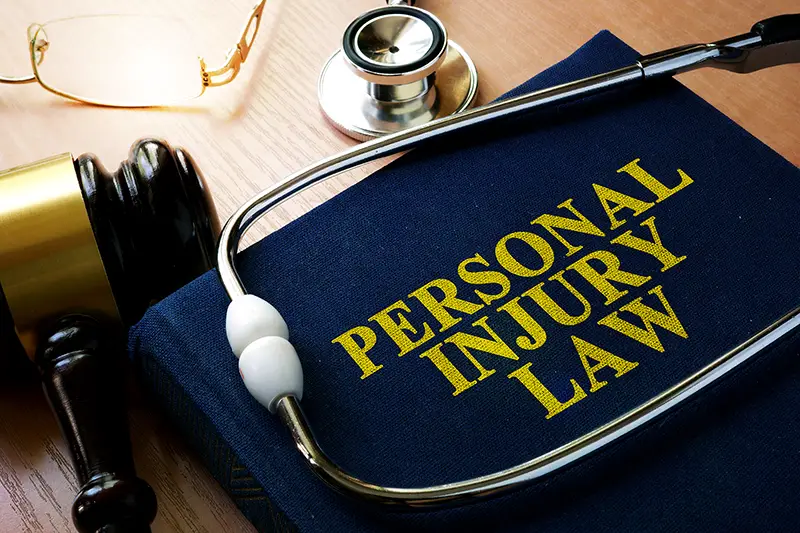 Blue personal injury law book