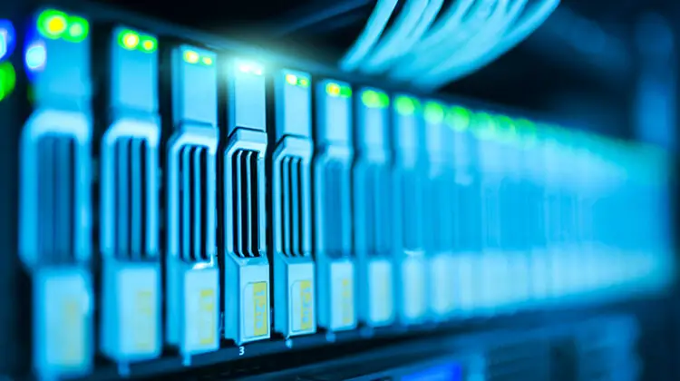 close up computer connection bandwidth ethernet cabling