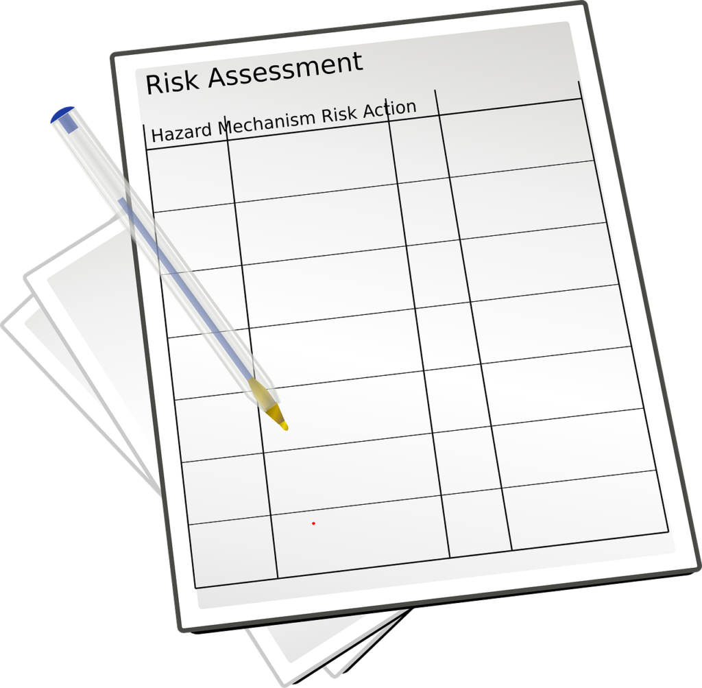 risk assessment paperwork compliance