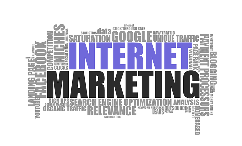 Internet marketing digital concept