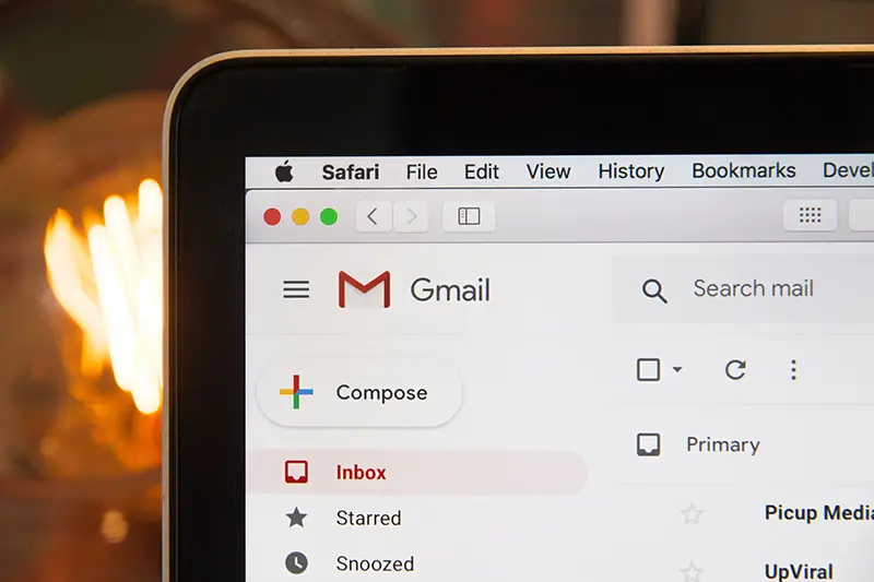Gmail account on safari browser