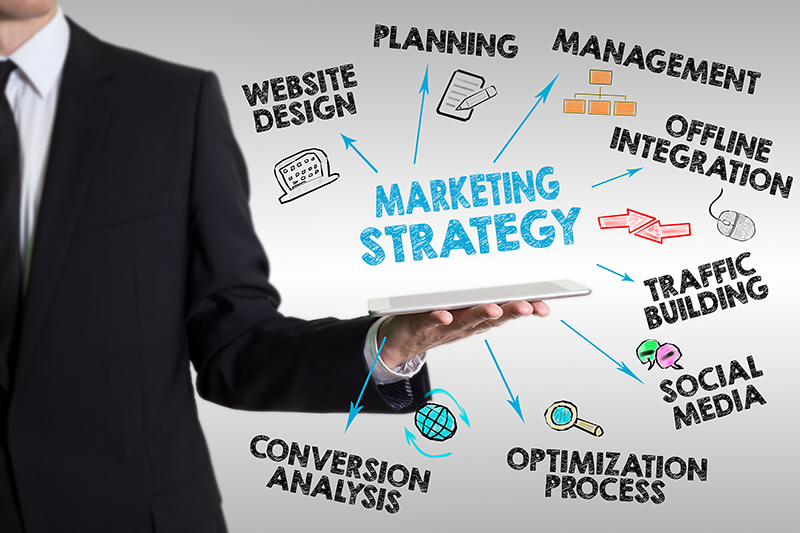 Marketing strategy concept