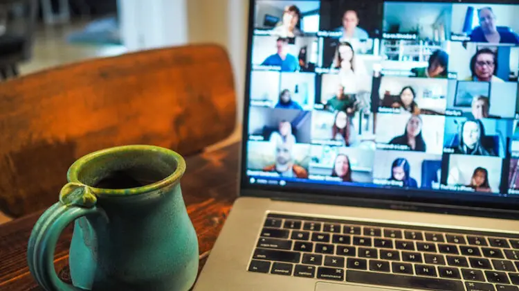 online presentation via zoom call