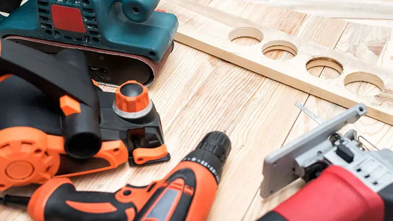 Different kinds of home improvement tools