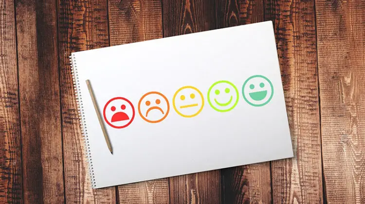 Smiley face customer satisfaction