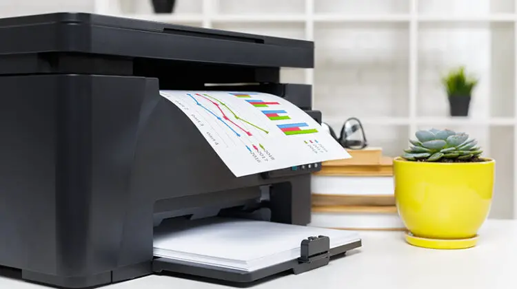 Black printer printing