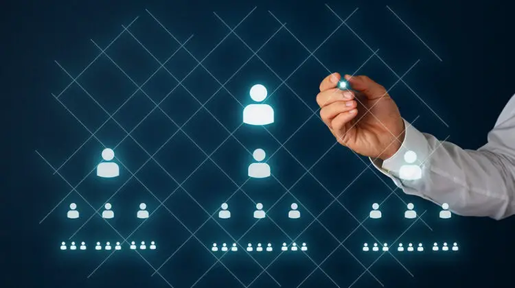 Network marketing business concept