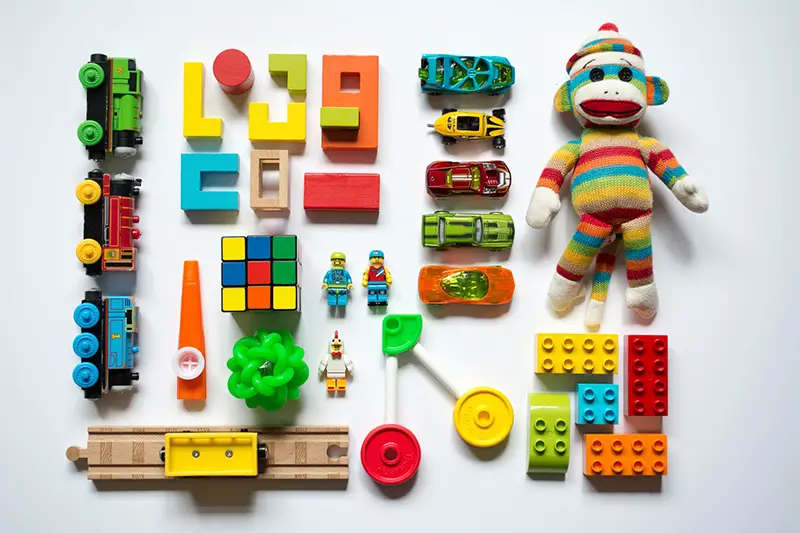 Multi colored learning toys