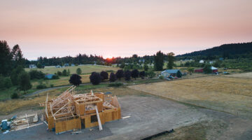 Brown wooden building