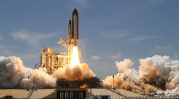 Taking off rocket