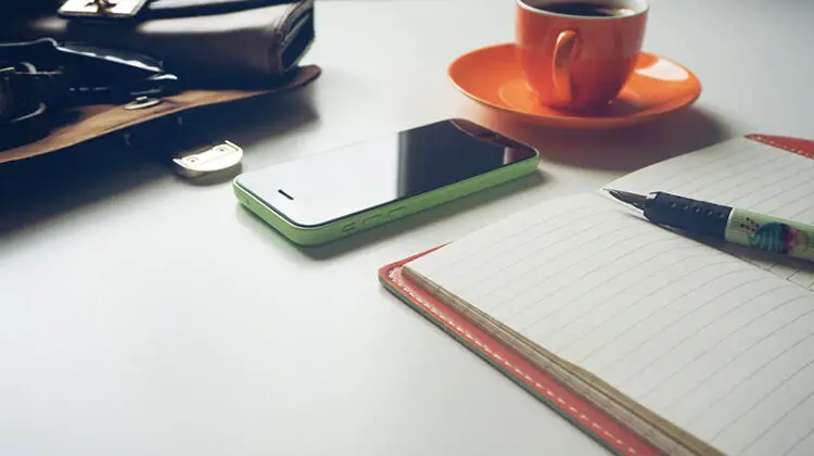 Purse wallet and coffee