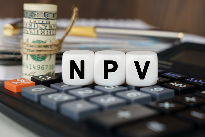 NPV cubes on calculator