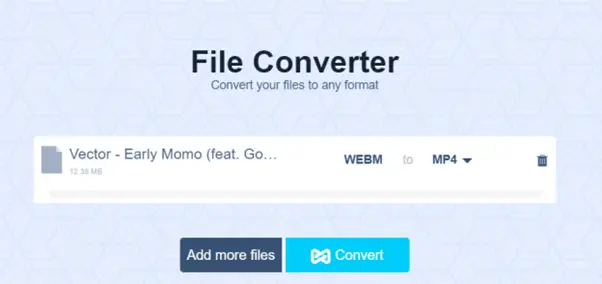 File converter screenshot