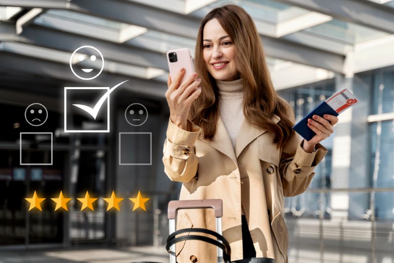 Customer experience creative collage