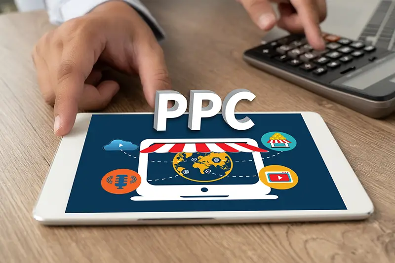 PPC concept on white iPad