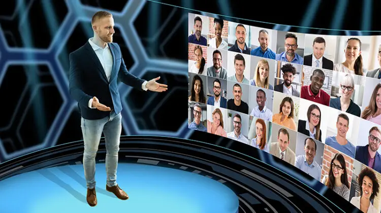 Man hosting a Virtual Event Conference