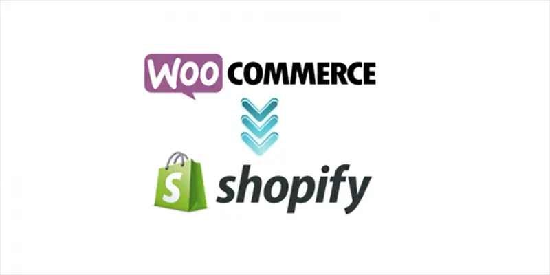 Woocommerce and shopify logo