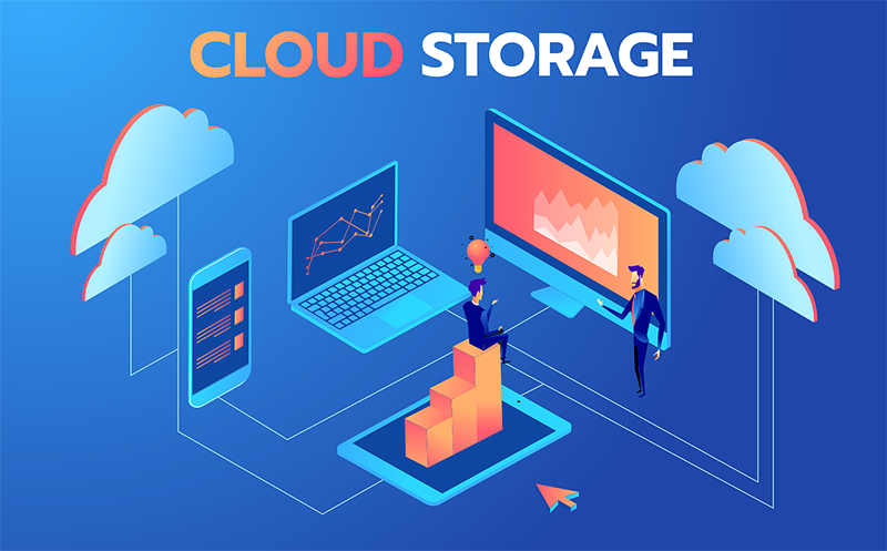 Cloud storage illustrations