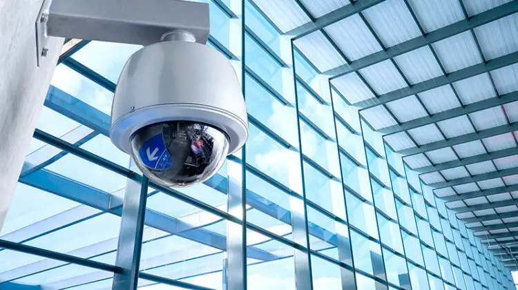 Security camera in the airport