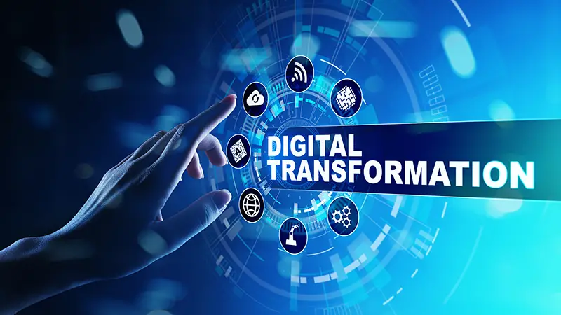 Digital transformation business concept