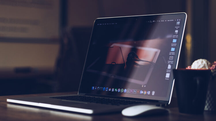 silver and black laptop computer
