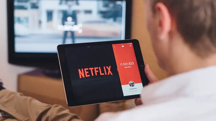 Man watching Netflix