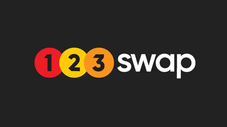 123 swap in black background