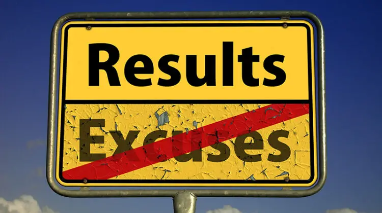 Results excuse signage