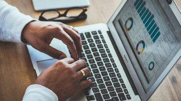 Person using MacBook air