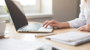 Person using laptop